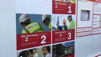 External signage install at Exeter City FC