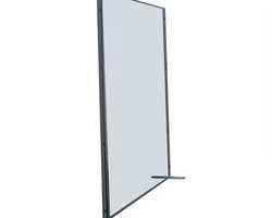 Modular Semi-transparent Vaccination and Testing Booth Single Panel