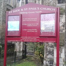St Jude & St Paul Church Post Mounted Notice Board