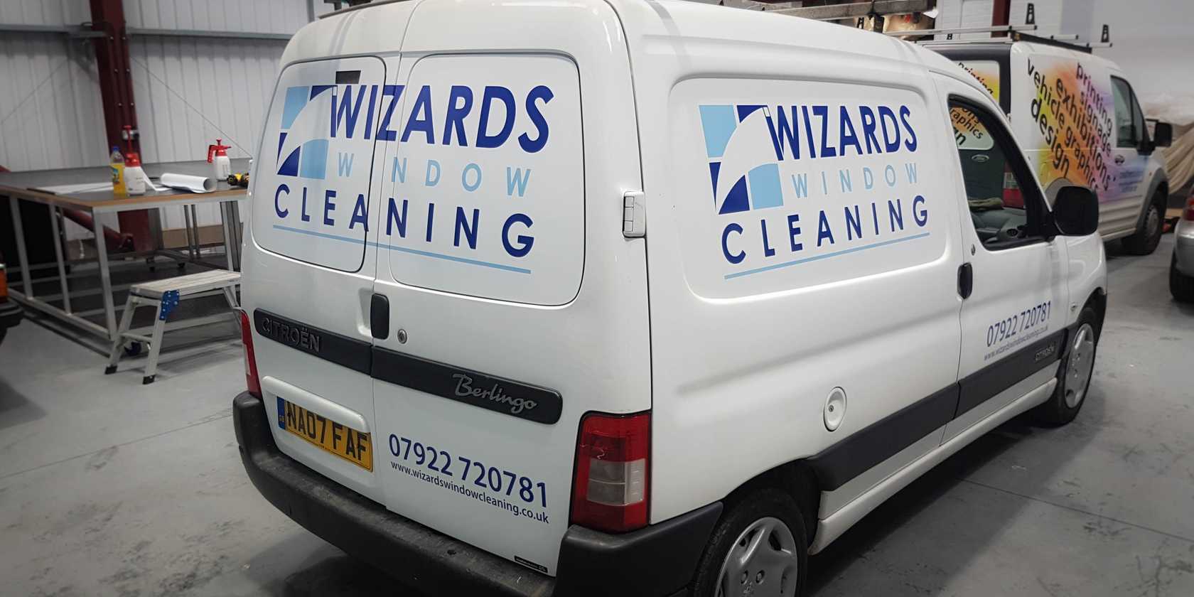 Van Signwriting Wizards Window Cleaning