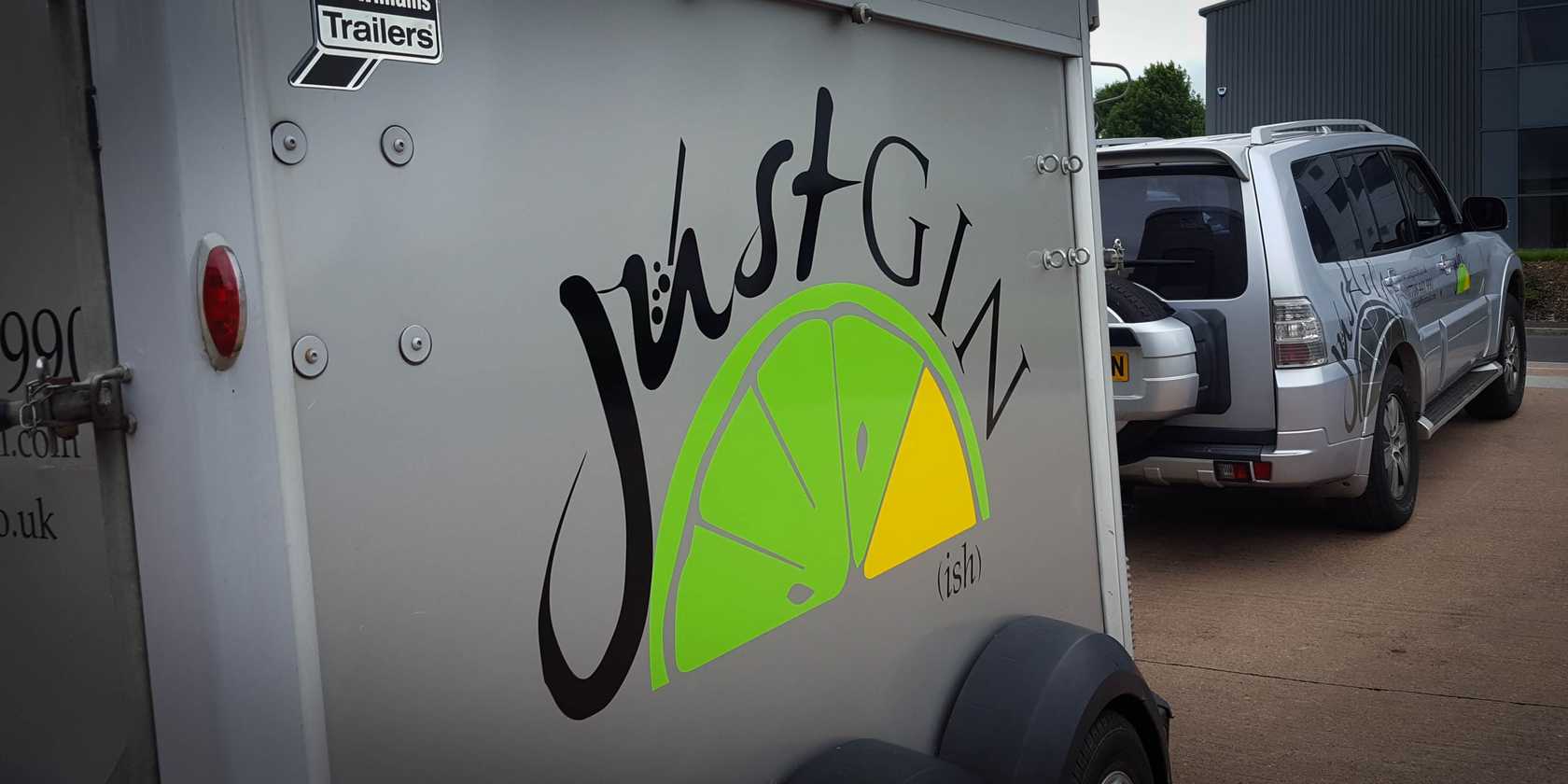 Just Gin Van and Trailer Vehicle Graphics