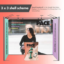 3x3m Shell Scheme Fabric Exhibition Stand