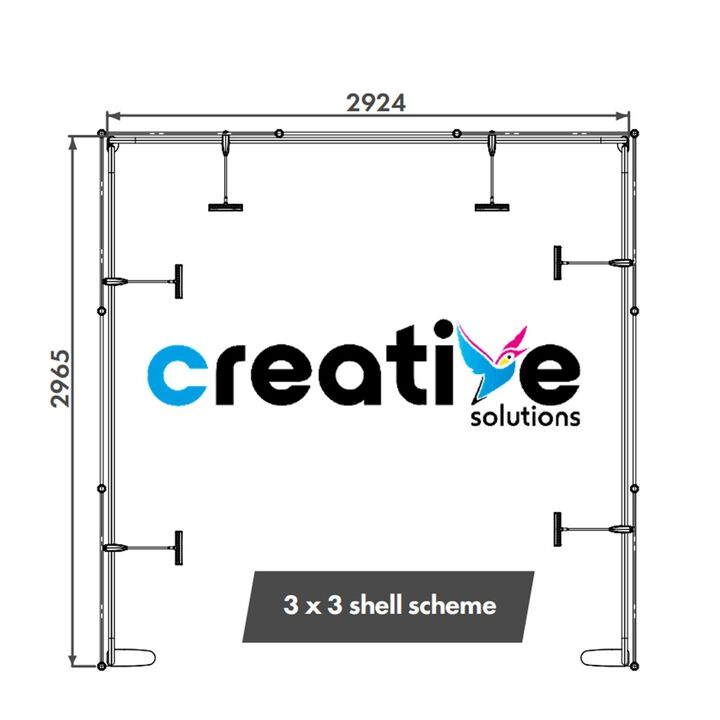 3x3 Shell Scheme Fabric Exhibition Stand Dimensions - Creative Solutions.jpg