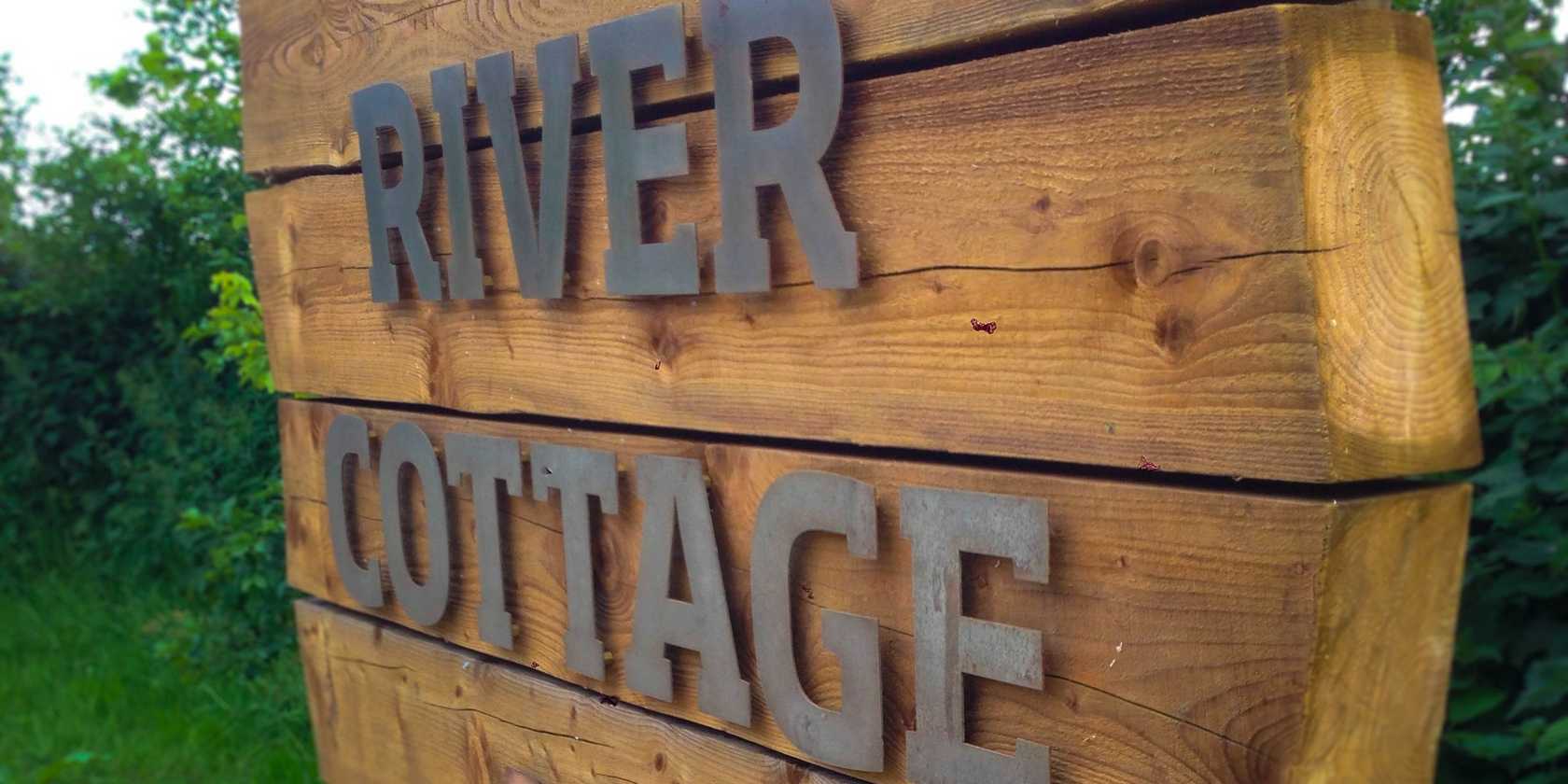 River Cottage Wooden Sign