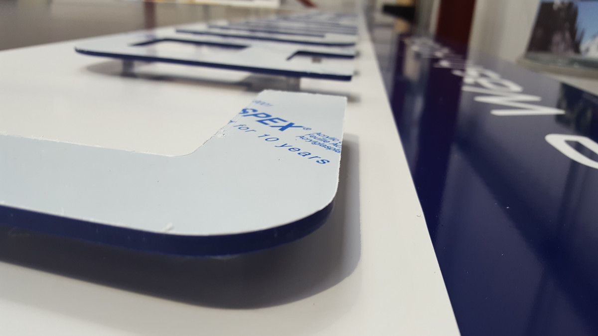 Stand Off Lettering In Production