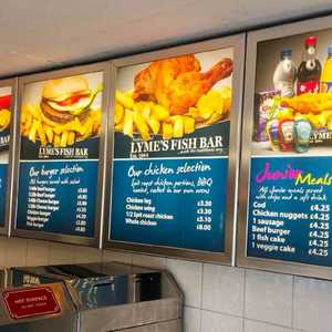 Lightbox with backlit film