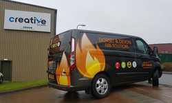 Van Graphics Installation for Dorset and Devon Fire Solutions