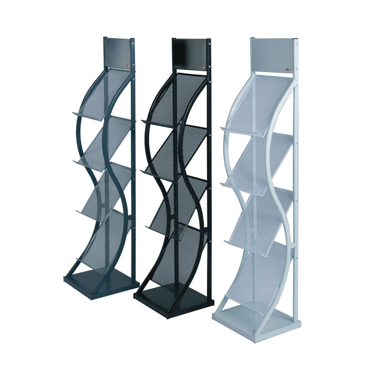 Wave Literature Rack Colour Options