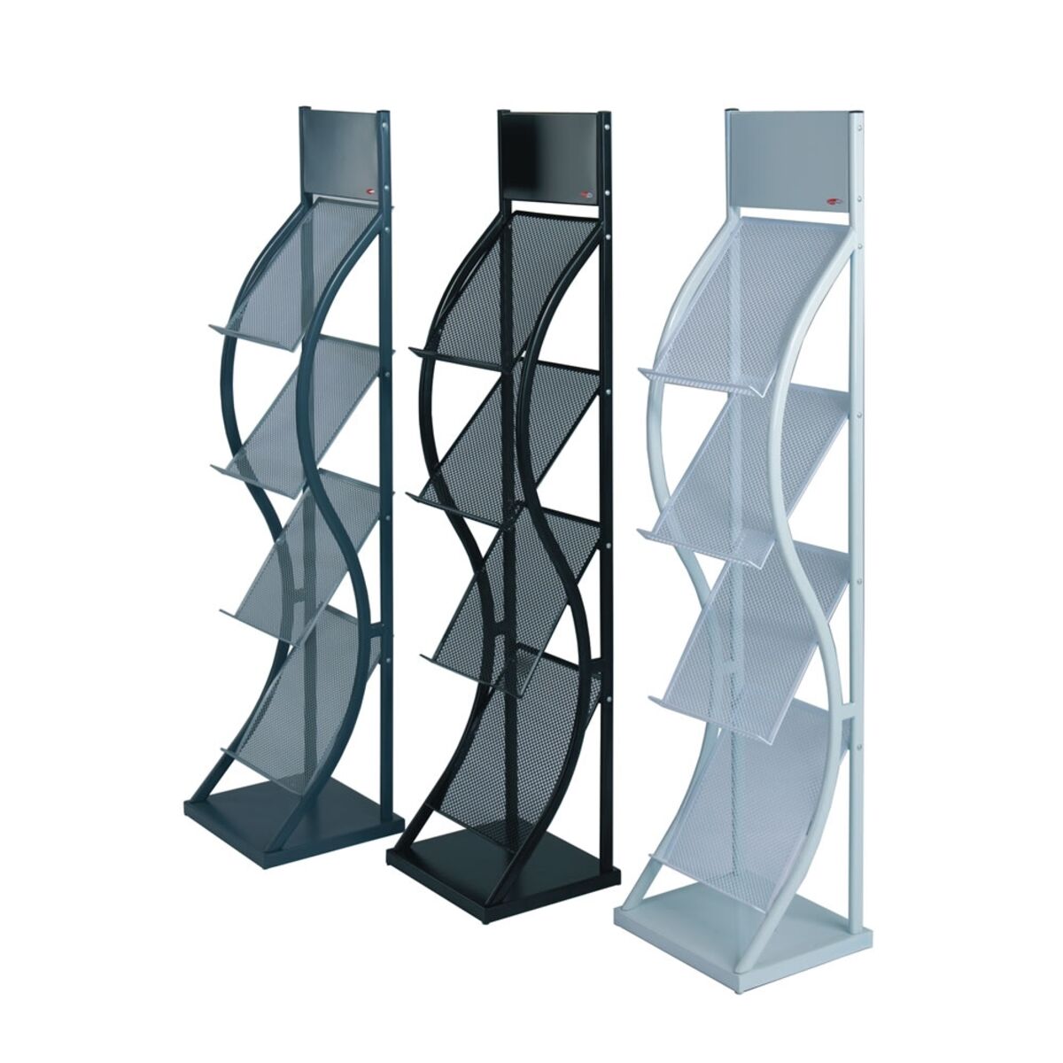 Wave Literature Rack Colour Options