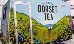 Caravan Wrap Installation for Dorset Tea Caravan Wrap Installation for Dorset Tea