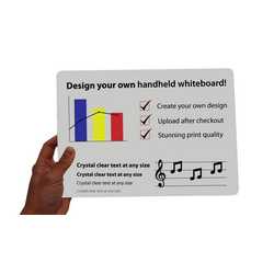 A4 Printed Handheld Whiteboards