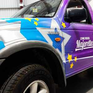 Vehicle Wrapping for Lyme Regis Majorettes