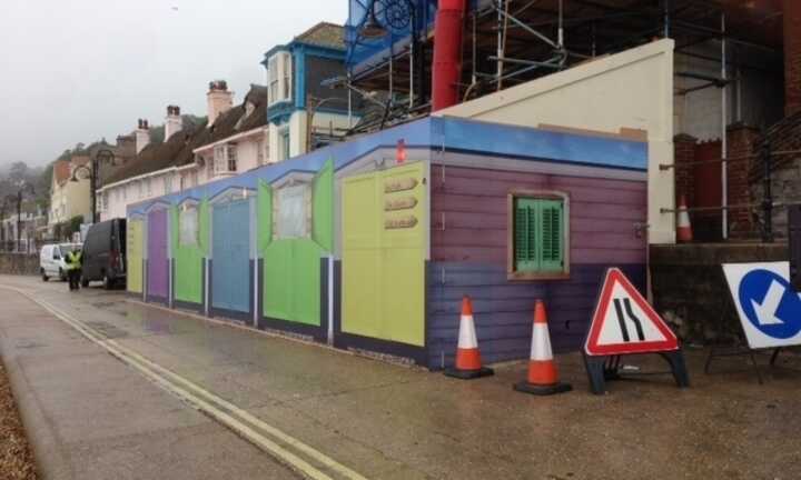 Lyme Regis Printed Building Site Hoardings