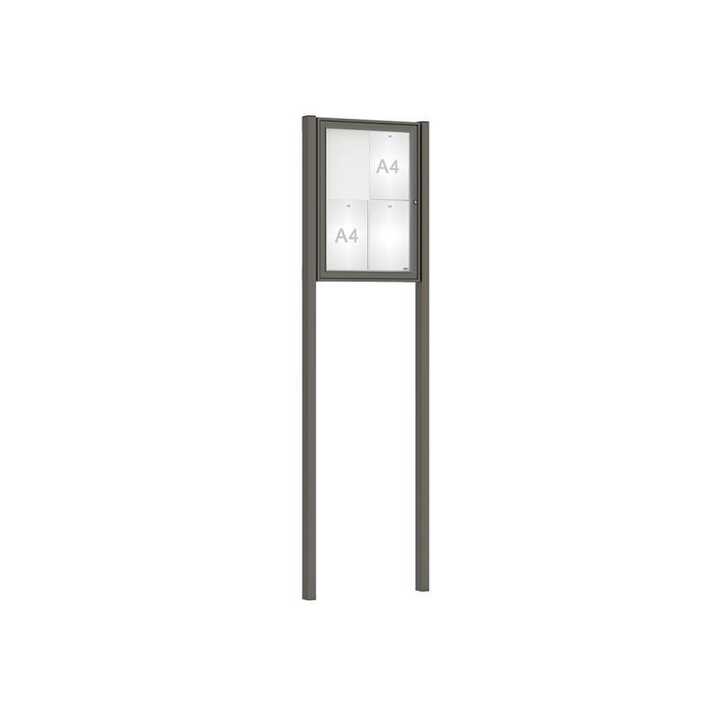 4 x A4 - Concrete Root Fixing (Sunken) - Procity Grey - Without