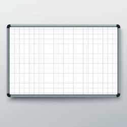 Magnetic Framed Whiteboard with Lines or Grids