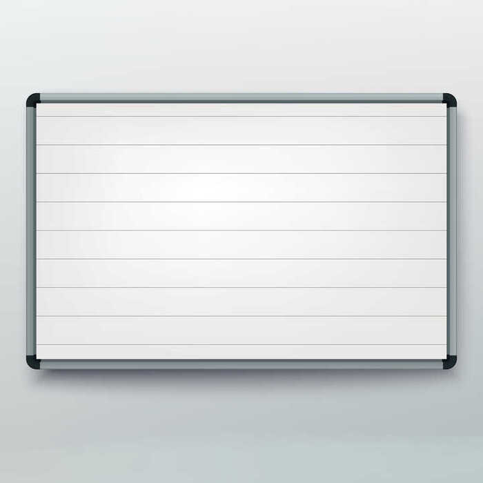 Printed Whiteboard with lines Printed Whiteboard with lines
