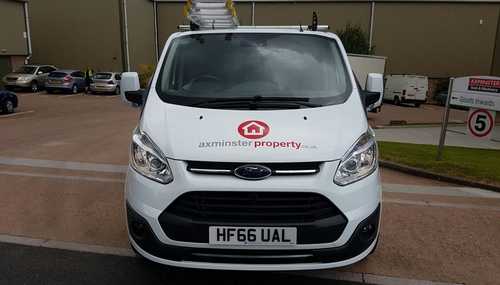 Van Signwriting for Axminster Properties