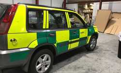 Reflective Vehicle Safety Graphics for Rapid Emergency Services