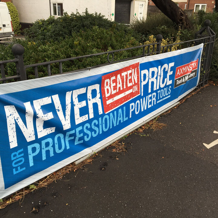 PVC Banner Axminster Tools