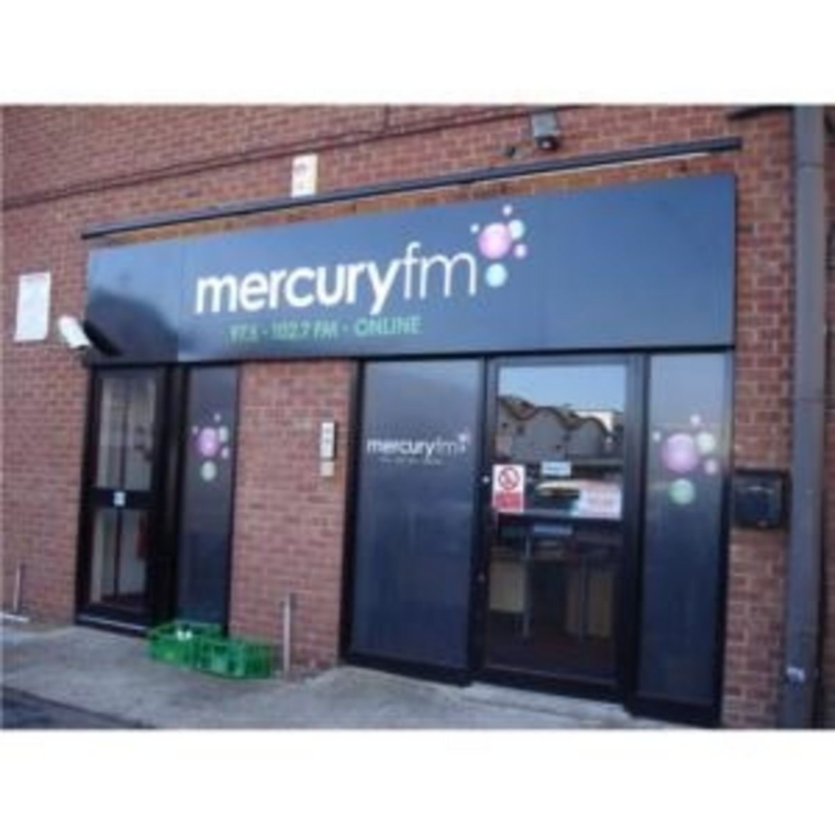 Printed Aluminium Sign for Mercury FM Radio