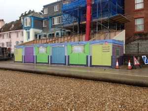 Hoarding Signage from side