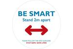 Be Smart Stand 2m Apart White