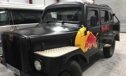 Vehicle Graphics Installation for Red Bull