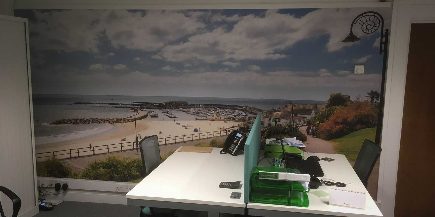 Lyme Bay Holidays Custom Printed Wallpaper