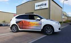 Vehicle Wrapping for Sparky Driving School