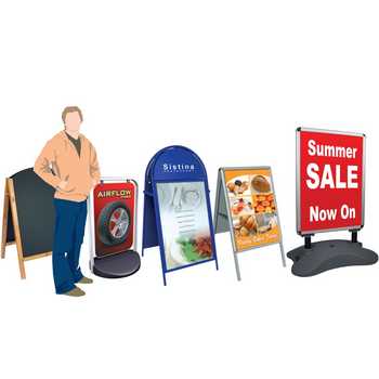 Pavement Signs and A-Boards | Swing Signs | Chalk Boards