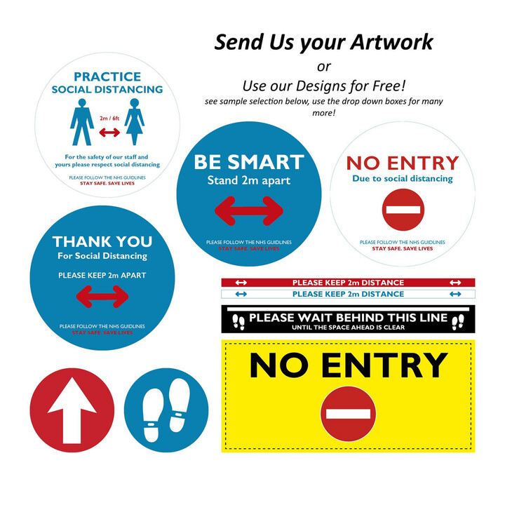 Circle 300mm Dia. Upload your Own Artwork (After Checkout) R10 Indoor, Dry Use.