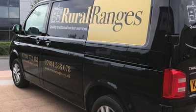 Recently completed van signwriting Rural Ranges