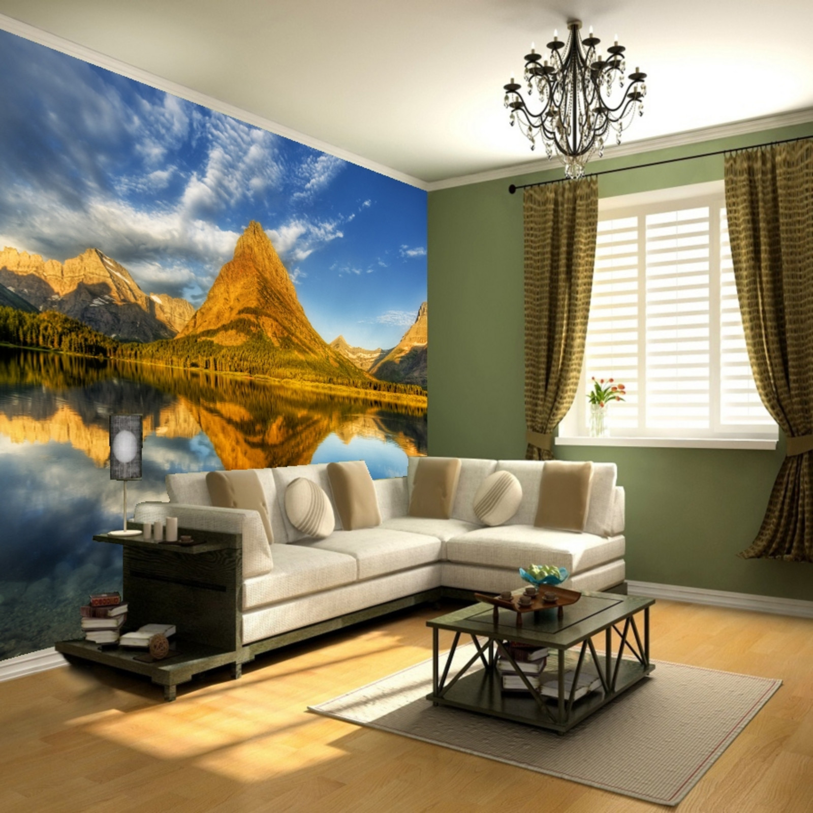 Living Room Wallpaper Mural Printing
