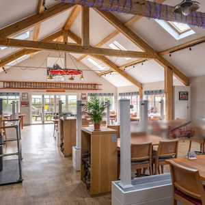 Martin's Bar tables and protective screens