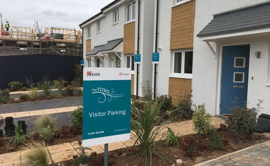 Kier Living Site Signage Installation