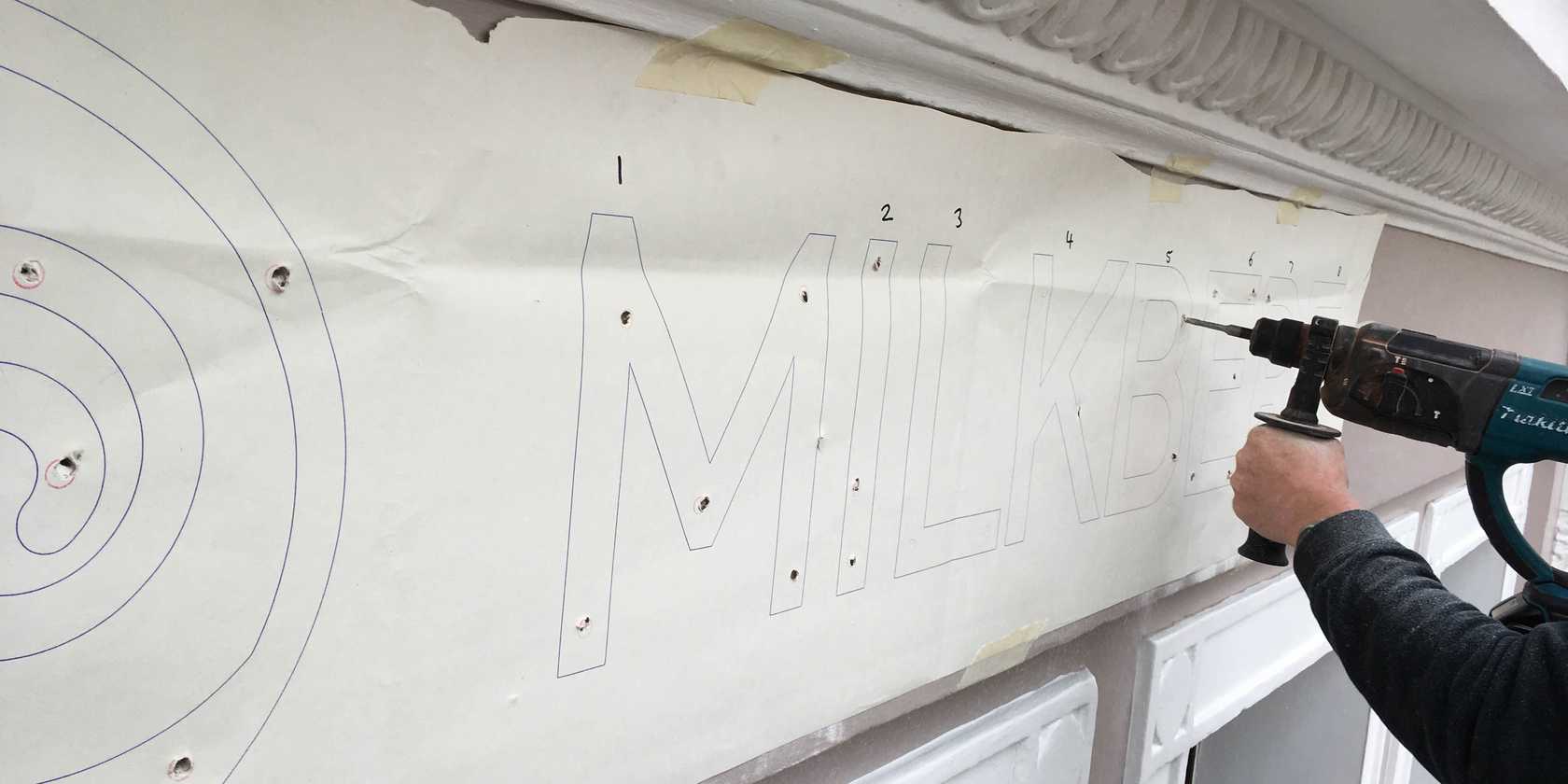 Milkbere Cottage Holidays Signage Preparation