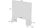 Sneeze Guard Protective Acrylic Screen Dimensions