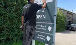 External Signage and Swing Sign for Lyme Bay Winery External Signage and Swing Sign for Lyme Bay Winery