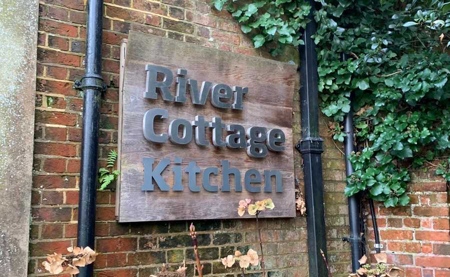 River Cottage Signs in Winchester being installed