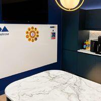 Frameless Custom Printed Non-Magnetic Whiteboard Wall Panel with Business Logos.jpg