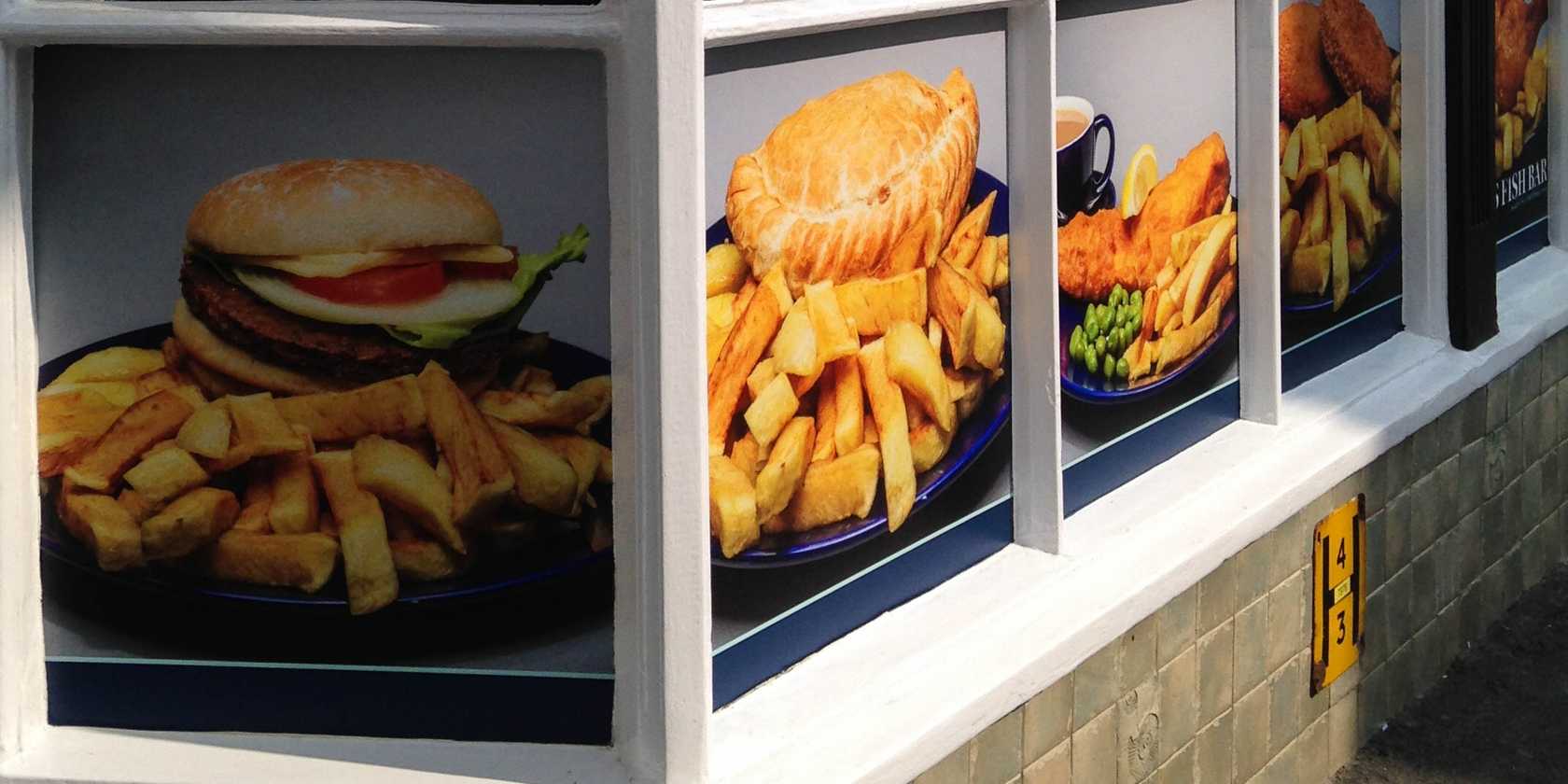 Window Graphics Lyme Regis Fish Bar