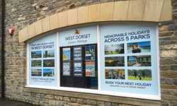 Window Graphics Display for West Dorset Leisure Holidays Window Graphics Display for West Dorset Leisure Holidays