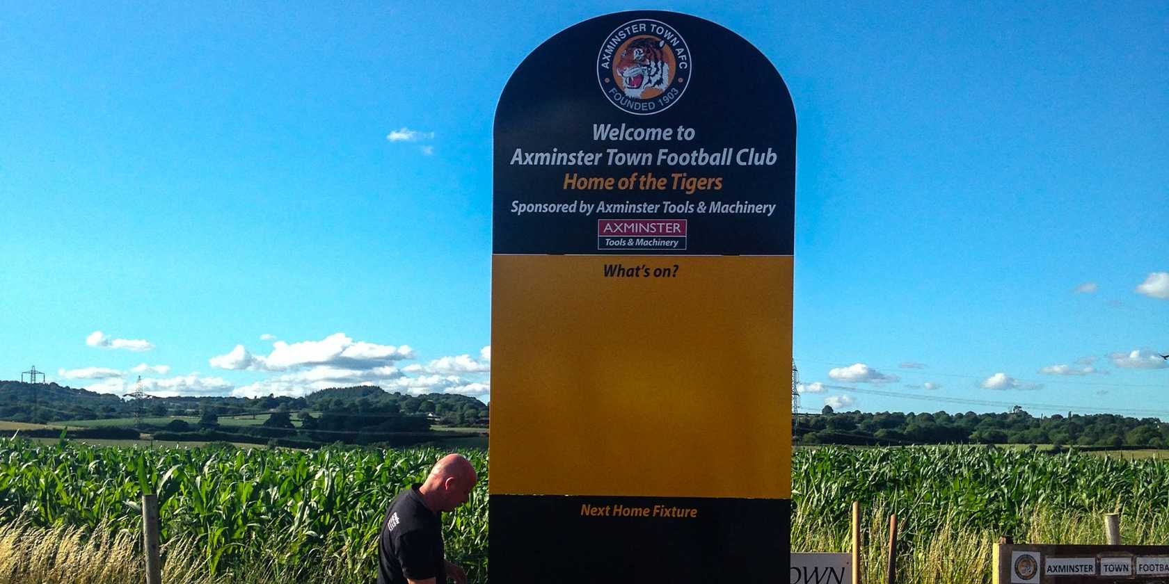 Axminster FC Main Sign