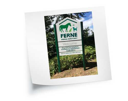 Post Mounted Signs for Ferne Animal Sanctuary Case Study