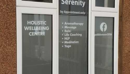 Installing window vinyl in Seaton