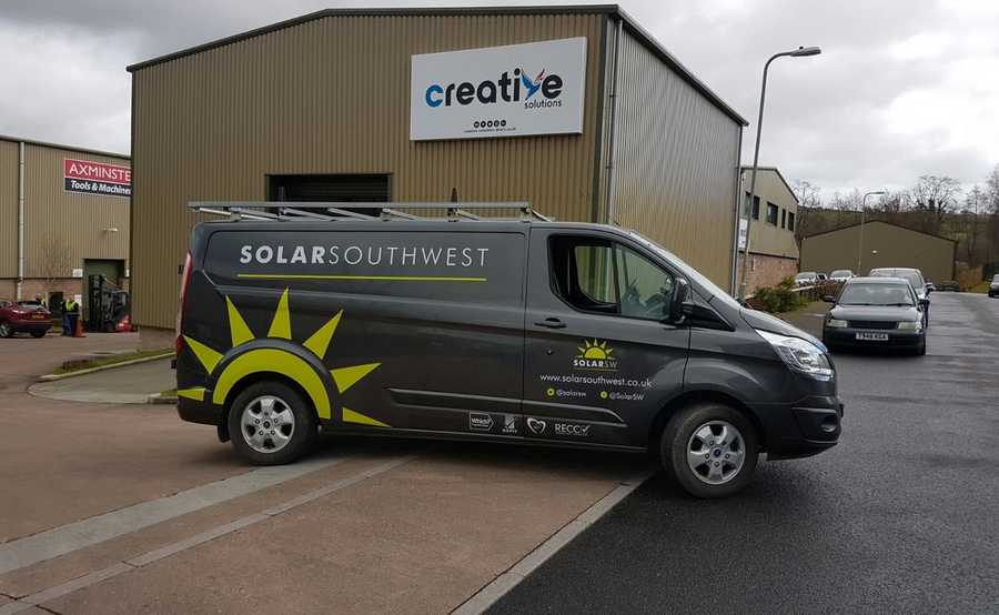 Van Graphics Installation for Solar South West