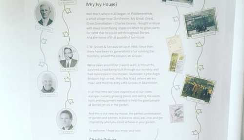 Indoor Vinyl Lettering for Symondsbury Estate