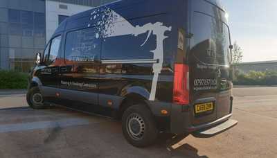 Rooster Bus Graphics installed at Creative Solutions
