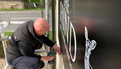 Rooster Bus Graphics installed at Creative Solutions