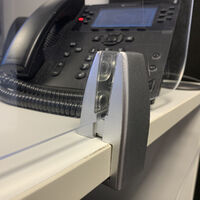 desk clamp close up clear